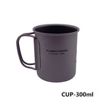 1100ml 1950ml Outdoor Camping Titanium Pot