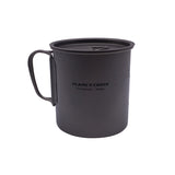 300ML 450ML Outdoor Camping Titanium Pot Mug Bowl