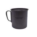 300ML 450ML Outdoor Camping Titanium Pot Mug Bowl