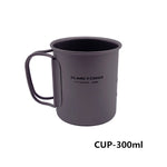 1100ml 1950ml Outdoor Camping Titanium Pot